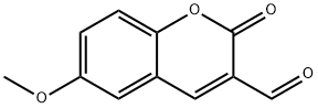 2H-1-Benzopyran-3-carboxaldehyde, 6-methoxy-2-oxo- Structure