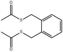 Ethanethioic acid, S,S'-[1,2-phenylenebis(methylene)] ester Structure