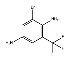 1,4-Benzenediamine, 2-bromo-6-(trifluoromethyl)- Structure