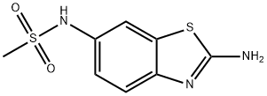 Methanesulfonamide, N-(2-amino-6-benzothiazolyl)- 구조식 이미지