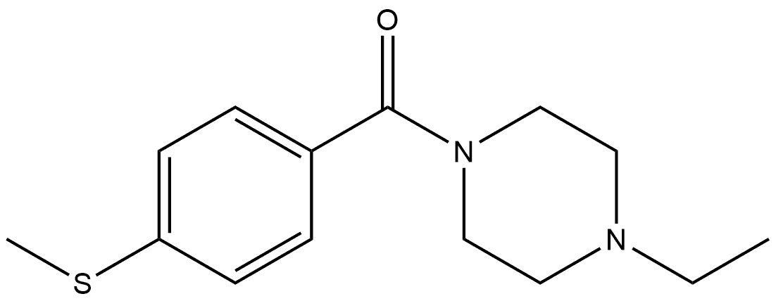 (4-Ethyl-1-piperazinyl)[4-(methylthio)phenyl]methanone Structure