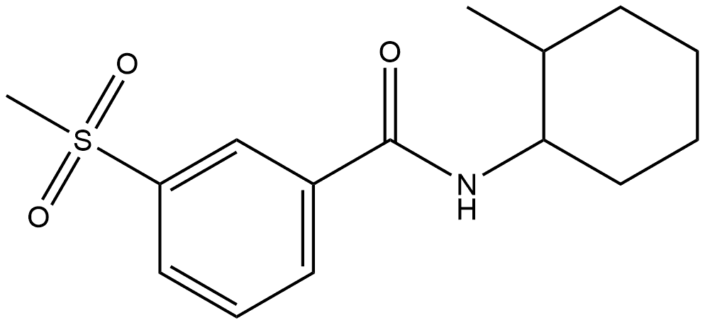 N-(2-Methylcyclohexyl)-3-(methylsulfonyl)benzamide Structure