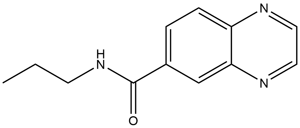 N-Propyl-6-quinoxalinecarboxamide 구조식 이미지