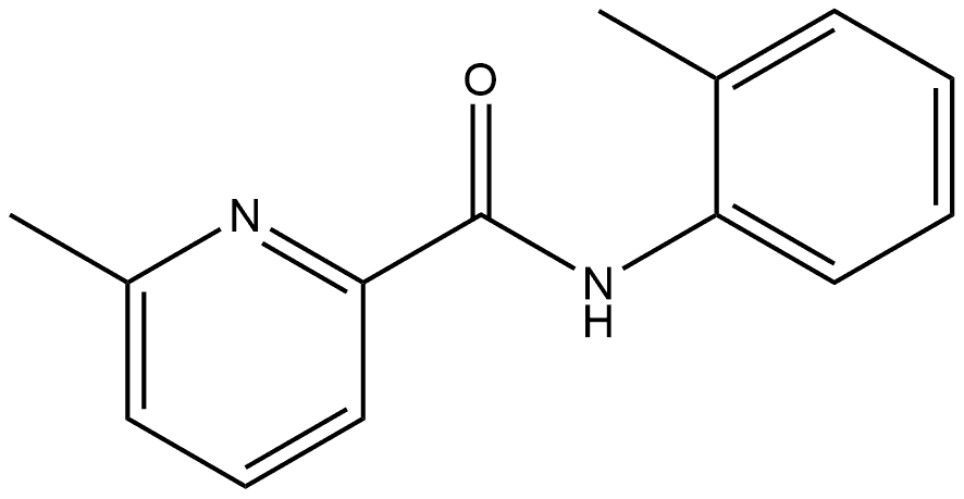 6-Methyl-N-(2-methylphenyl)-2-pyridinecarboxamide Structure