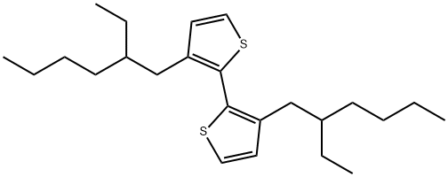3,3'-Bis(2-ethylhexyl)-2,2'-bithiophen 구조식 이미지
