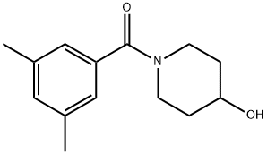 Methanone, (3,5-dimethylphenyl)(4-hydroxy-1-piperidinyl)- Structure