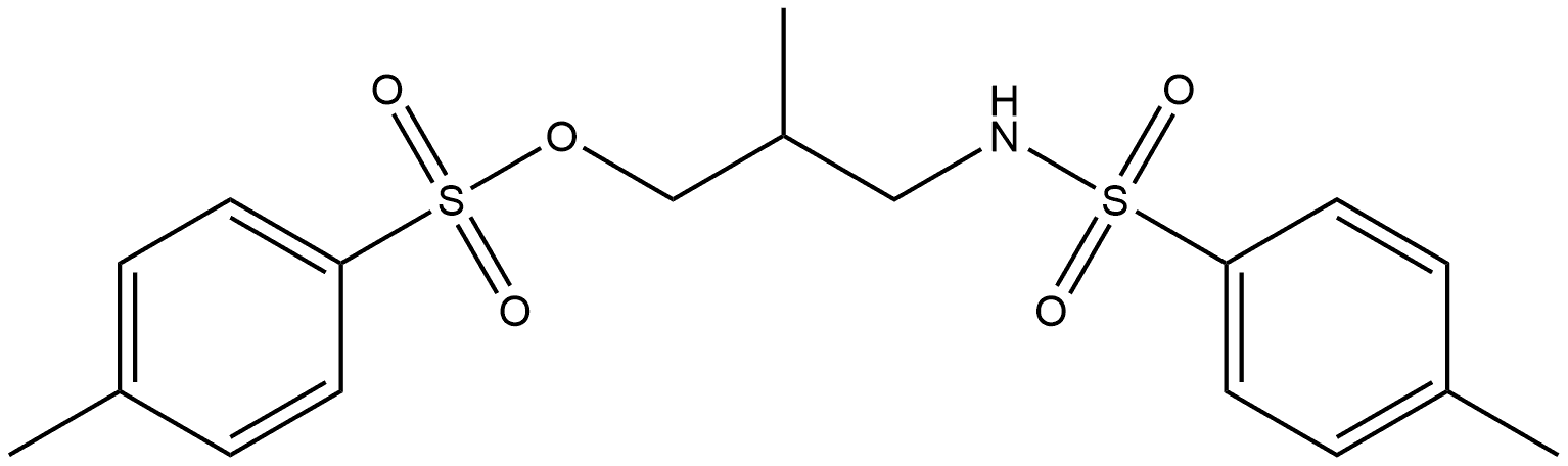 2-methyl-3-(4-methylphenylsulfonamido)propyl 4-methylbenzenesulfonate 구조식 이미지