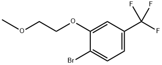 1-Bromo-2-(2-methoxyethoxy)-4-(trifluoromethyl)benzene 구조식 이미지