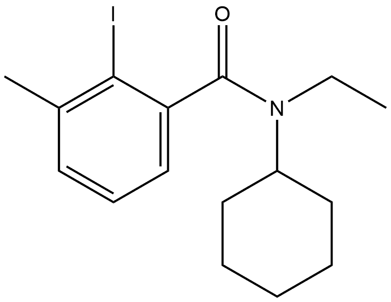 N-Cyclohexyl-N-ethyl-2-iodo-3-methylbenzamide Structure