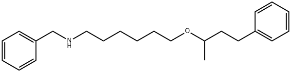 Benzenemethanamine, N-[6-(1-methyl-3-phenylpropoxy)hexyl]- Structure