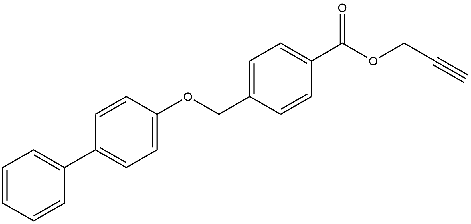 2-Propyn-1-yl 4-[([1,1'-biphenyl]-4-yloxy)methyl]benzoate Structure