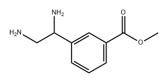 Benzoic acid, 3-(1,2-diaminoethyl)-, methyl ester Structure