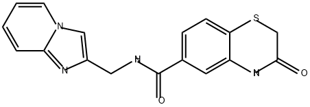 N-({imidazo[1,2-a]pyridin-2-yl}methyl)-3-oxo-3,4-di
hydro-2H-1,4-benzothiazine-6-carboxamide Structure