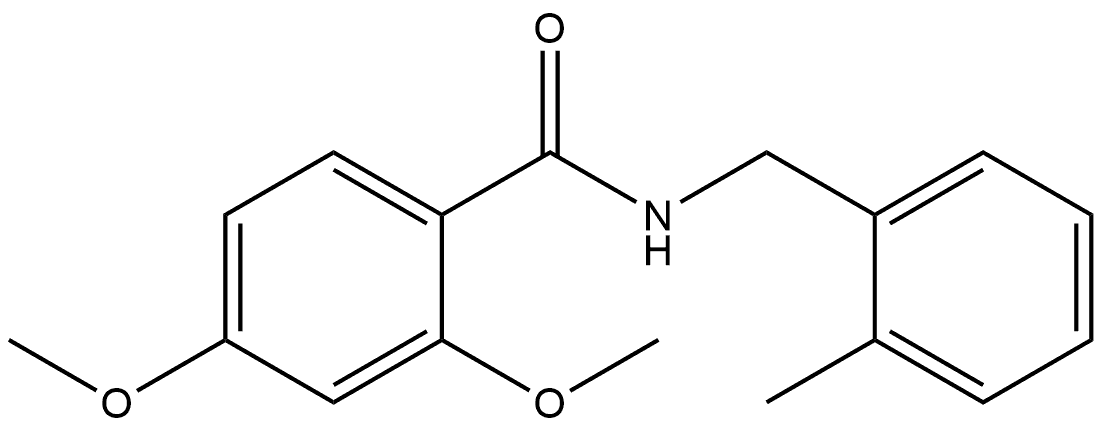 2,4-Dimethoxy-N-[(2-methylphenyl)methyl]benzamide Structure