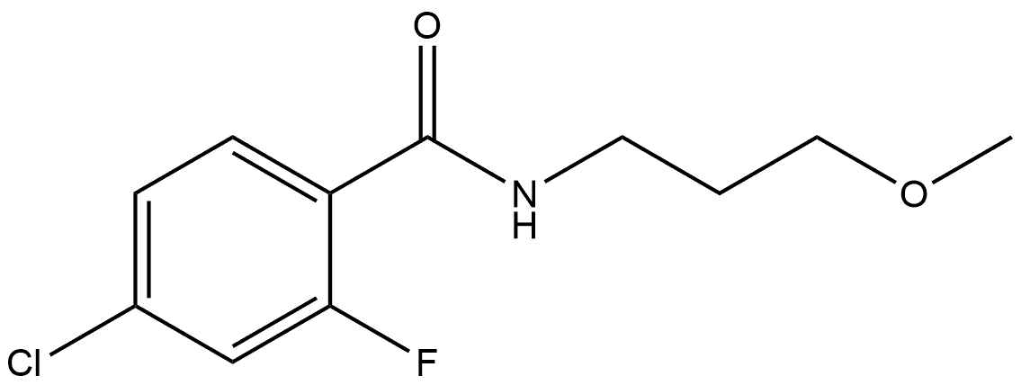 4-Chloro-2-fluoro-N-(3-methoxypropyl)benzamide Structure