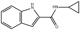 1H-Indole-2-carboxamide, N-cyclopropyl- Structure