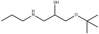 2-Propanethiol, 1-(1,1-dimethylethoxy)-3-(propylamino)- Structure