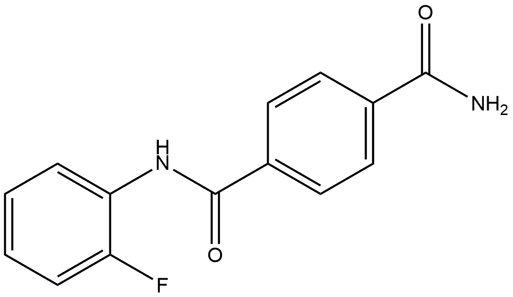 4-N-(2-fluorophenyl)benzene-1,4-dicarboxamide Structure