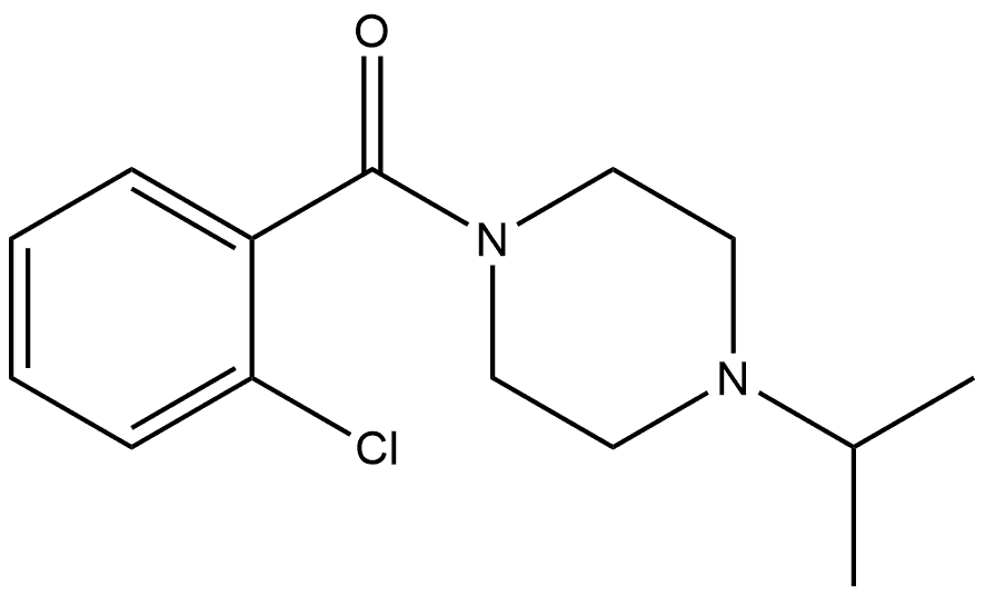 (2-Chlorophenyl)[4-(1-methylethyl)-1-piperazinyl]methanone Structure