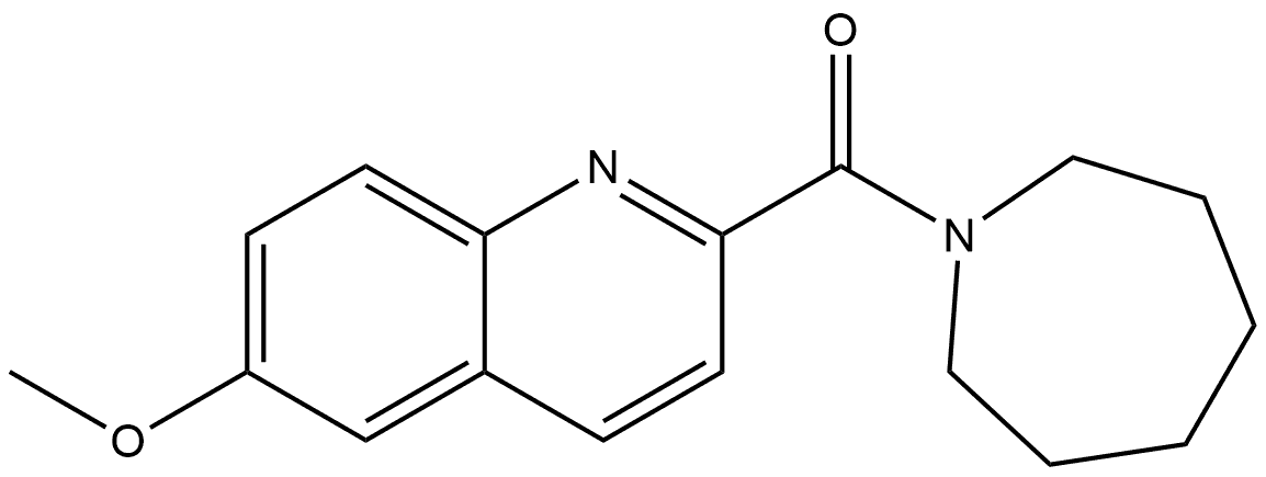 (Hexahydro-1H-azepin-1-yl)(6-methoxy-2-quinolinyl)methanone Structure