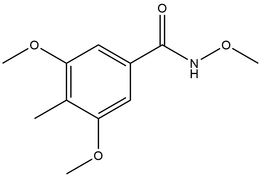 N,3,5-Trimethoxy-4-methylbenzamide Structure