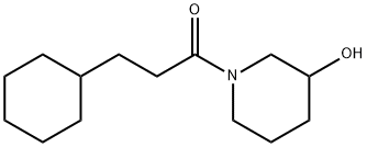 1-Propanone, 3-cyclohexyl-1-(3-hydroxy-1-piperidinyl)- Structure