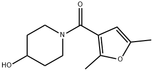 Methanone, (2,5-dimethyl-3-furanyl)(4-hydroxy-1-piperidinyl)- Structure