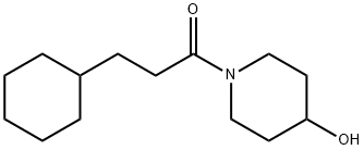 1-Propanone, 3-cyclohexyl-1-(4-hydroxy-1-piperidinyl)- 구조식 이미지