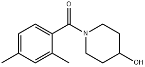 Methanone, (2,4-dimethylphenyl)(4-hydroxy-1-piperidinyl)- Structure