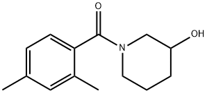 Methanone, (2,4-dimethylphenyl)(3-hydroxy-1-piperidinyl)- Structure