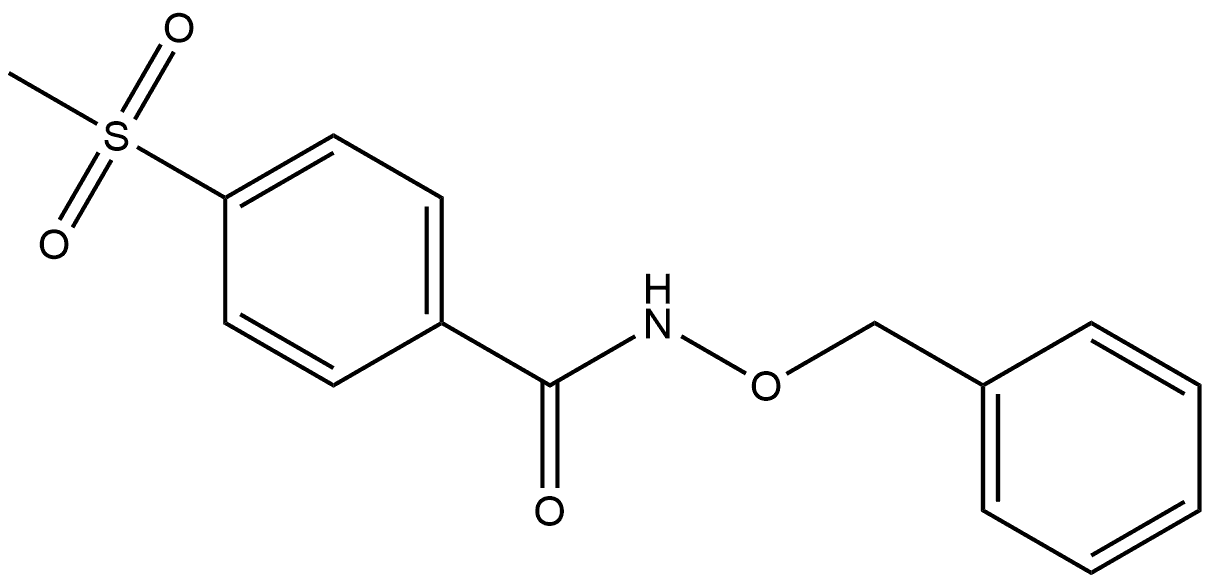 4-(Methylsulfonyl)-N-(phenylmethoxy)benzamide Structure