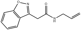 1,2-Benzisoxazole-3-acetamide, N-2-propen-1-yl- Structure