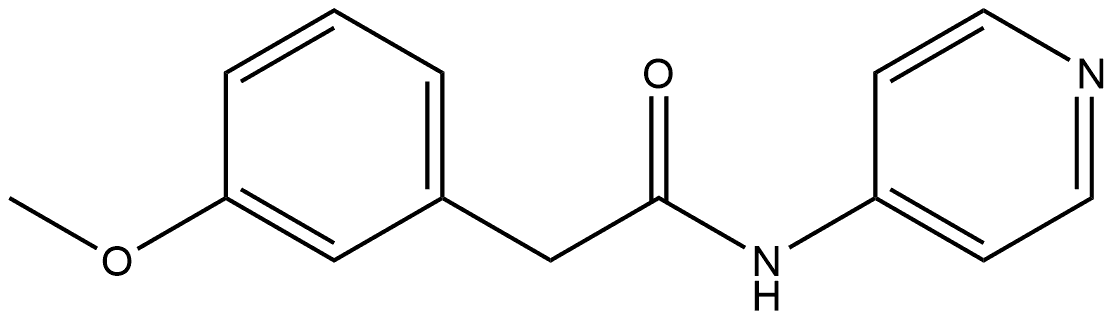 3-Methoxy-N-4-pyridinylbenzeneacetamide Structure