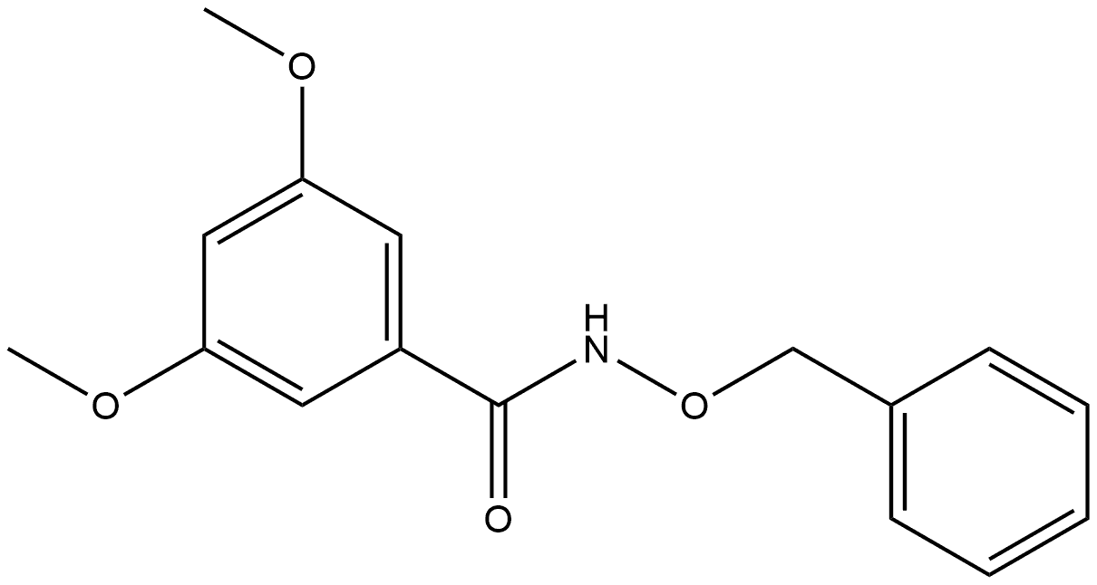 3,5-Dimethoxy-N-(phenylmethoxy)benzamide Structure