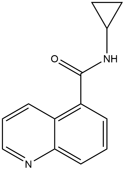 N-Cyclopropyl-5-quinolinecarboxamide Structure