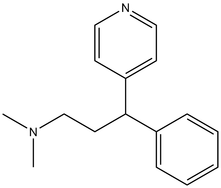 (3RS)-N,N-Dimethyl-3-phenyl-3-(pyri 구조식 이미지