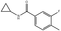 N-cyclopropyl-3-fluoro-4-methylbenzamide Structure