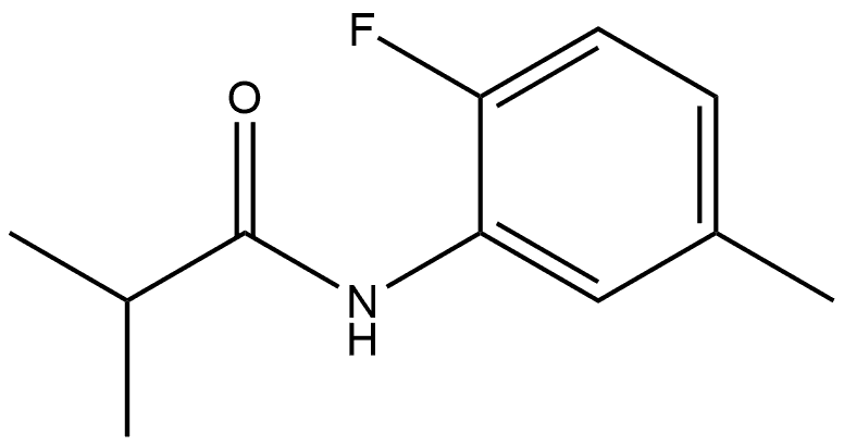 N-(2-Fluoro-5-methylphenyl)-2-methylpropanamide Structure