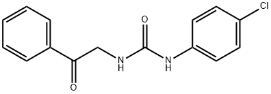 Urea, N-(4-chlorophenyl)-N'-(2-oxo-2-phenylethyl)- Structure