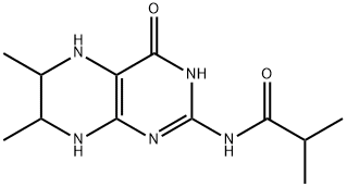 Propanamide, N-(3,4,5,6,7,8-hexahydro-6,7-dimethyl-4-oxo-2-pteridinyl)-2-methyl- Structure