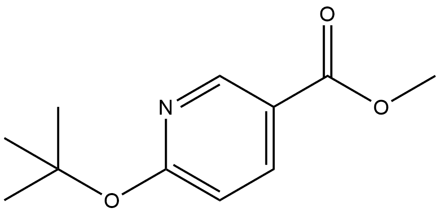 Methyl 6-(1,1-dimethylethoxy)-3-pyridinecarboxylate Structure