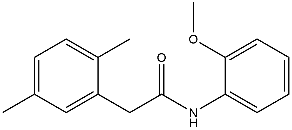 N-(2-Methoxyphenyl)-2,5-dimethylbenzeneacetamide Structure