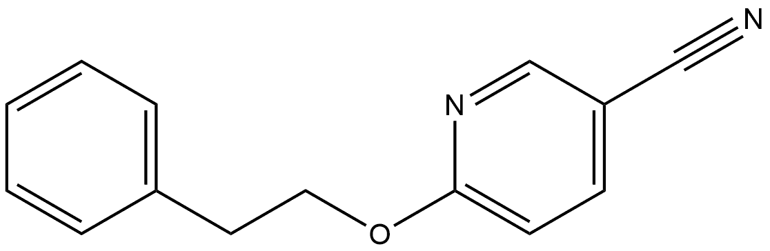 6-(2-Phenylethoxy)-3-pyridinecarbonitrile Structure