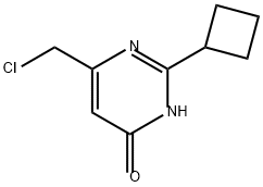 4(3H)-Pyrimidinone, 6-(chloromethyl)-2-cyclobutyl- Structure