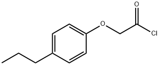 Acetyl chloride, 2-(4-propylphenoxy)- Structure