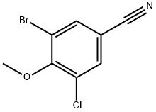 Benzonitrile, 3-bromo-5-chloro-4-methoxy- Structure