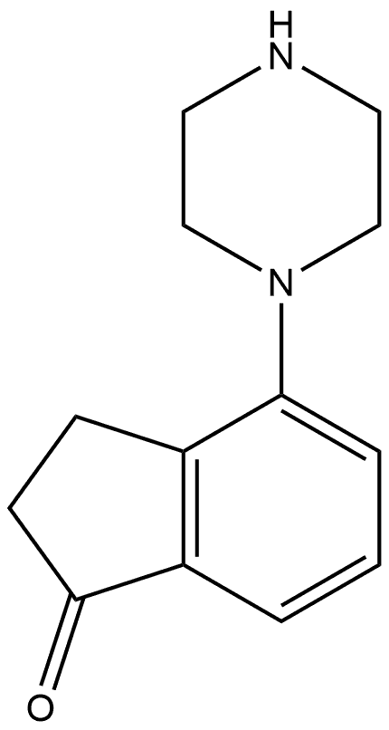 4-piperazin-1-yl-2,3-dihydroinden-1-one Structure