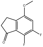 1H-Inden-1-one, 6,7-difluoro-2,3-dihydro-4-methoxy- Structure