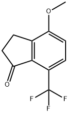 1H-Inden-1-one, 2,3-dihydro-4-methoxy-7-(trifluoromethyl)- Structure