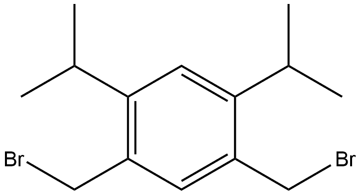 1,5-bis(bromomethyl)-2,4-diisopropylbenzene Structure